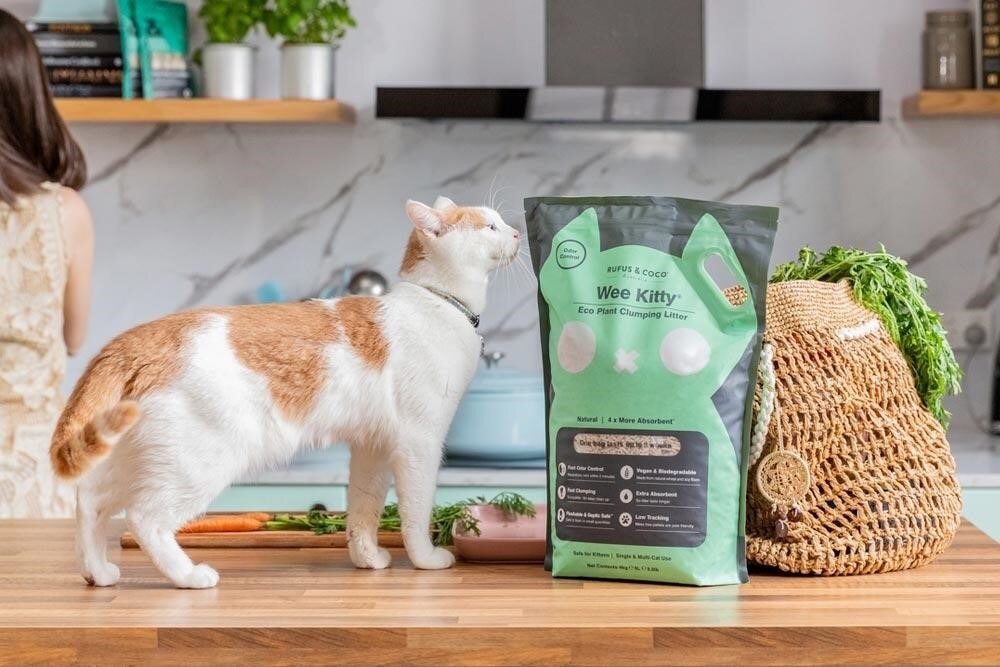 Rufus & Coco Wee Kitty Eco Plant Clumping Litter 4Kg