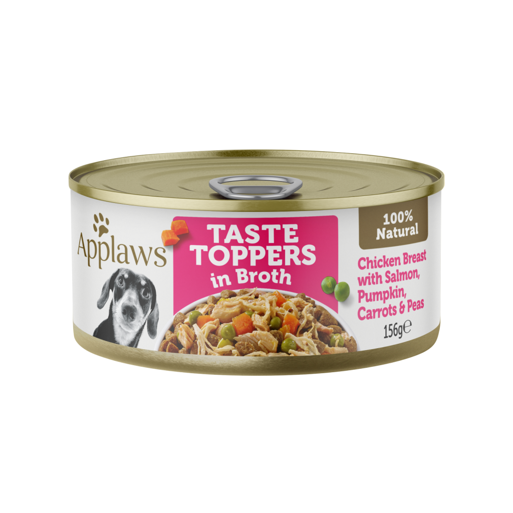 Applaws Dog Taste Toppers Chicken Slamon Veg Broth 156g