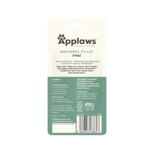 Applaws Fillet Whole Mackerel Loin 30g