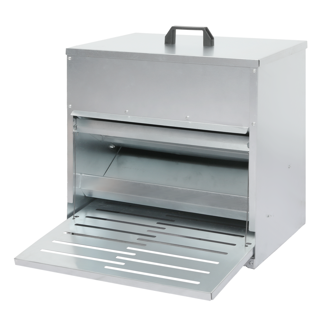 PaWz 10KG Auto Chicken Feeder Dispenser Galvanised Steel-1973193513172602888