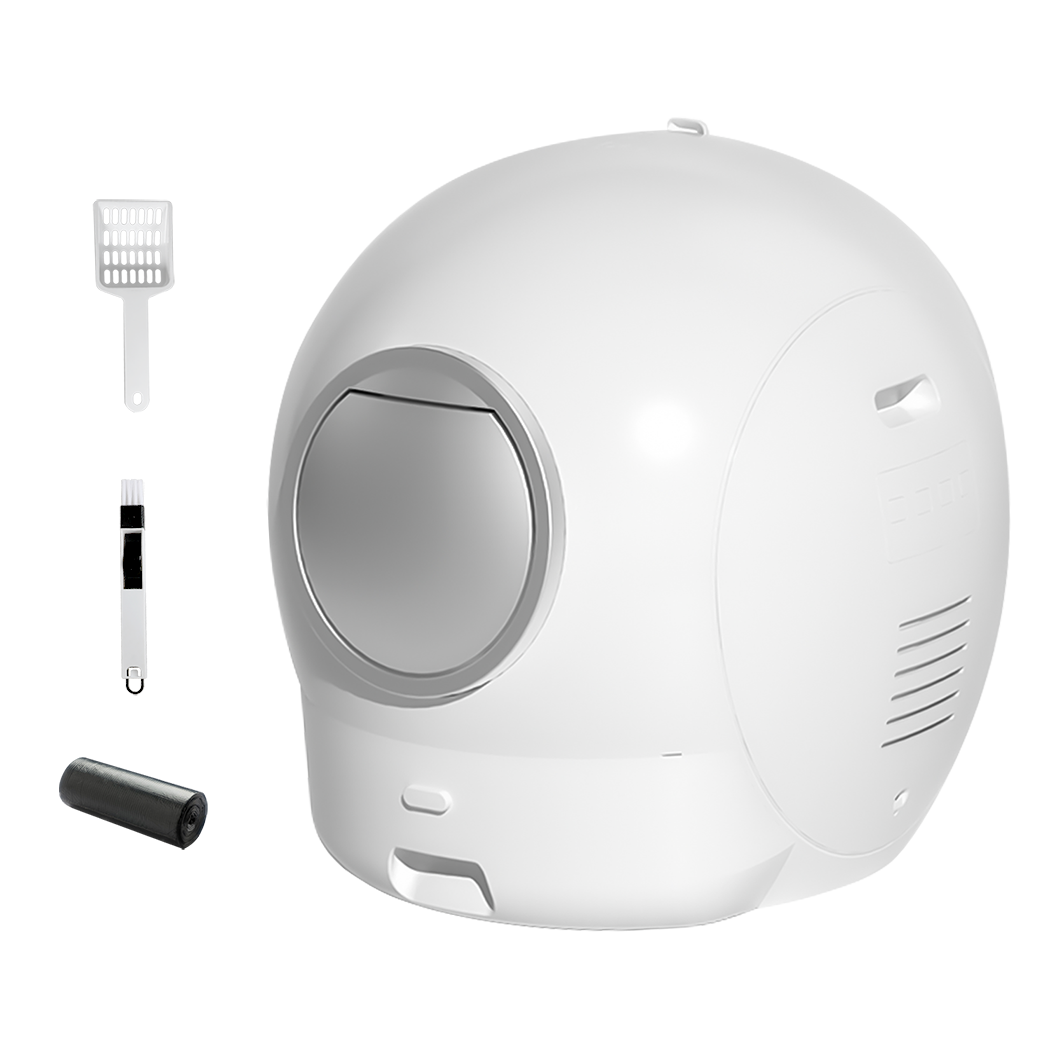 Pawz Self Cleaning Cat Litter Box Large Enclosed Toilet-1973193538569113608