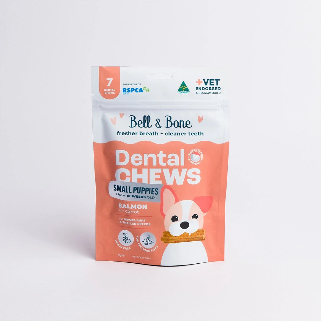 Bell & Bone Dental Chews Small Puppy - Salmon 80g