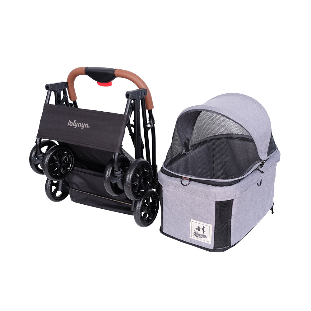 Ibiyaya Pet Travel Stroller Grey