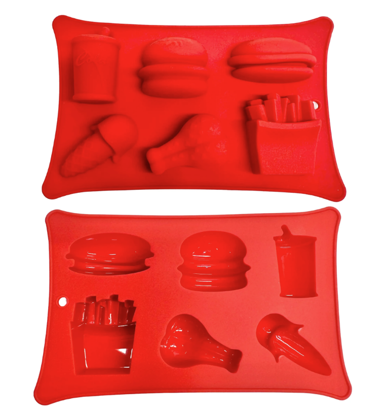 Fast Food Silicone Mould Red