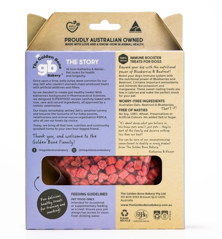 Golden Bone Immune Booster Blueberry, Oats & Beetroot 280g