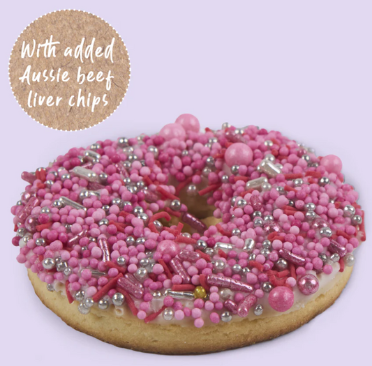 Kazoo Barneys Barkery Dog Donut Biscuit - Pink 36gm