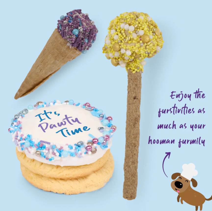 Kazoo Barneys Barkery Dog Birthday Party Pack -Blue 150g