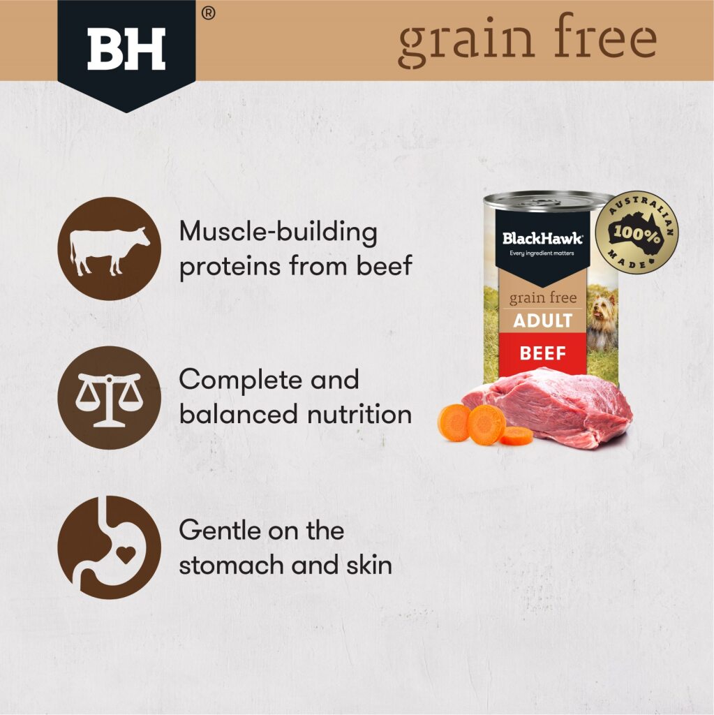 Black Hawk Dog Adult Grain Free Beef Wet 400g