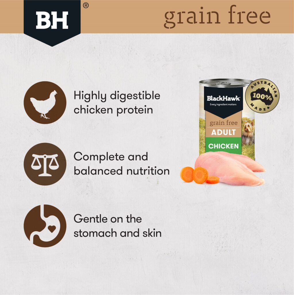 Black Hawk Dog Adult Grain Free Chicken Wet 400g