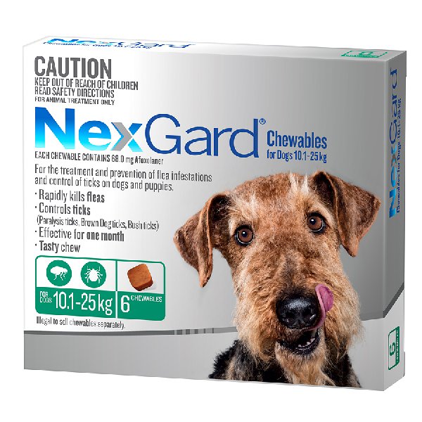 NexGard Chews For Dogs 10.1 - 25kg