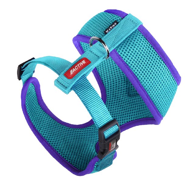 Active Soft Walking Harness Aqua/Purple MEDIUM