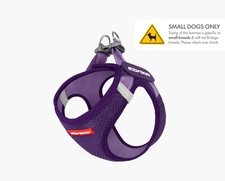 EzyDog FormFit Mesh Harness Purple