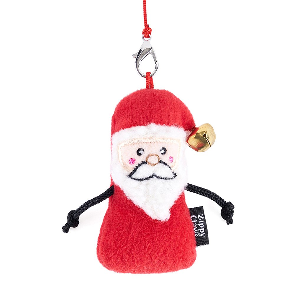 Zippy Claws Holiday Zippystick Santa with Cookies and Milk