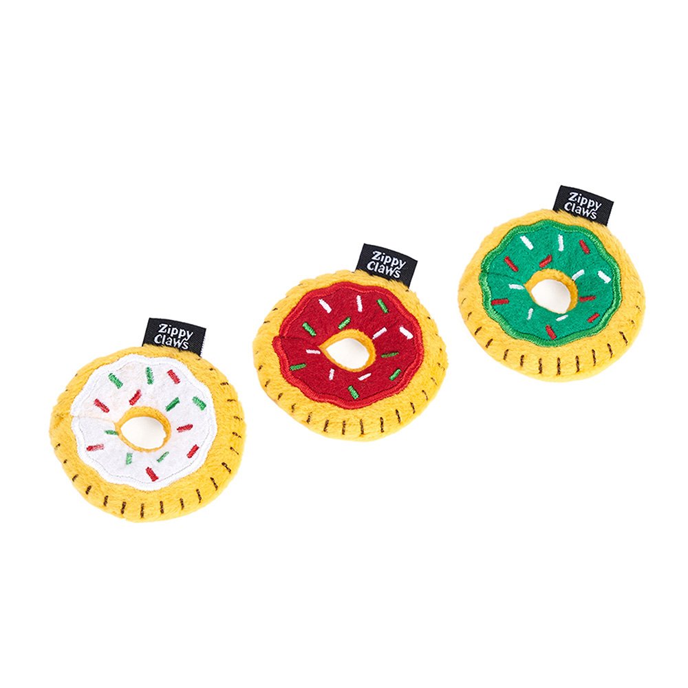 Zippy Claws Holiday Mini Donutz 3pk
