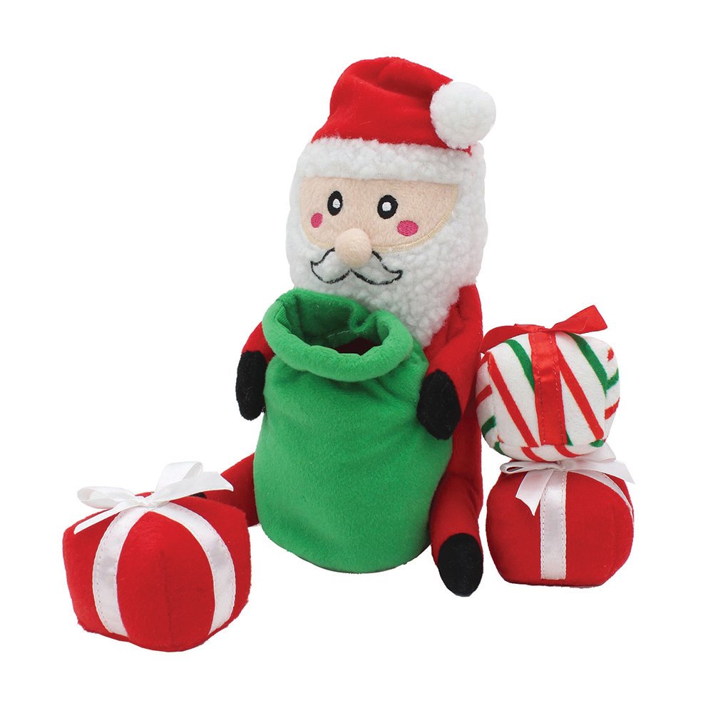 Zippy Paws Holiday Zippy Burrow Santa Sack 26x13x12cm