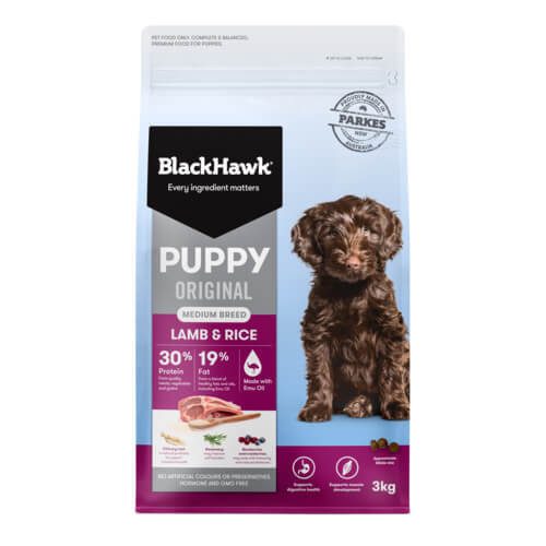 Black Hawk Puppy Med Breed Lamb & Rice 3 kg