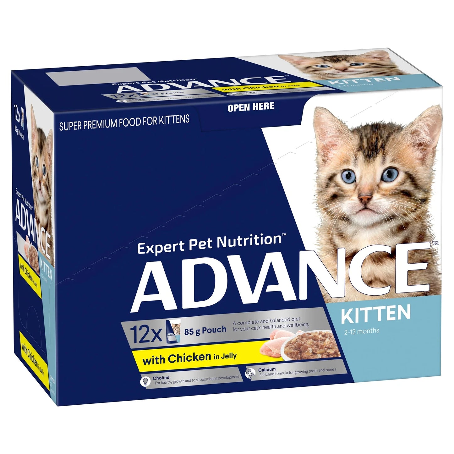 Advance Kitten Chicken in Jelly 85g Sachet