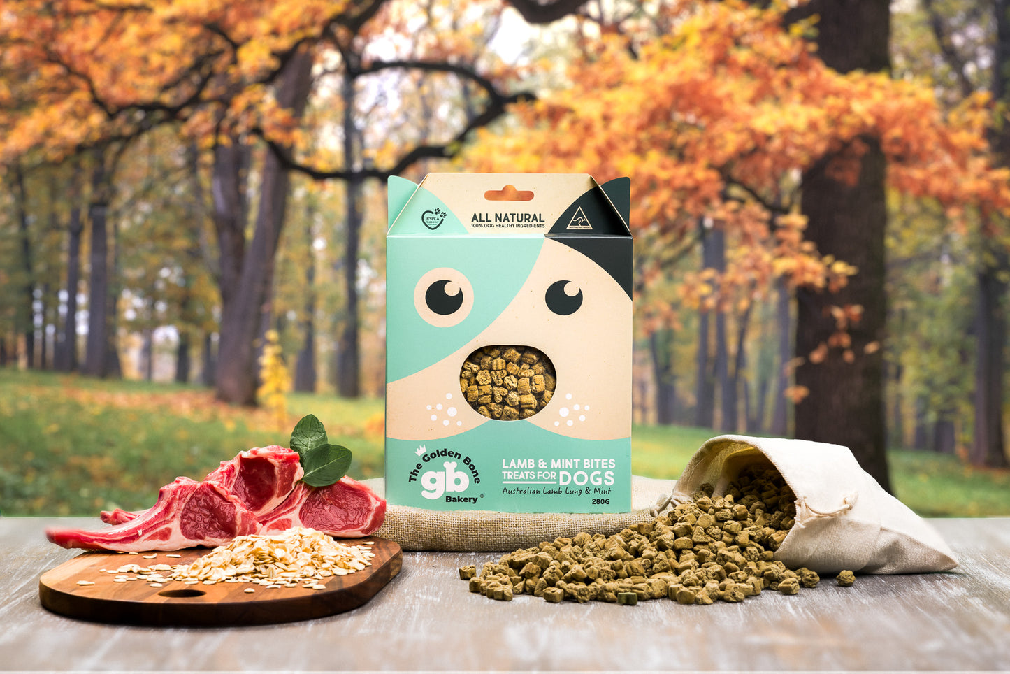 Golden Bone Lamb & Mint Bites Lamb, Oats & Mint 280g