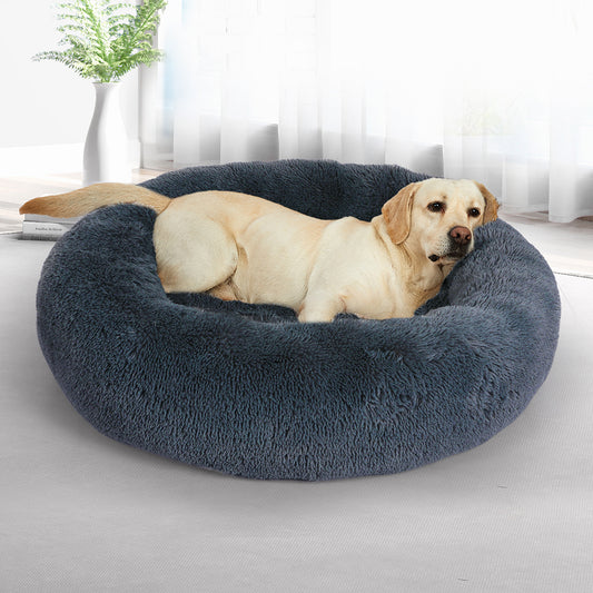PaWz Pet Bed Cat Dog Donut Nest Calming XXXL Dark Grey XXX-Large-1973193906489266182