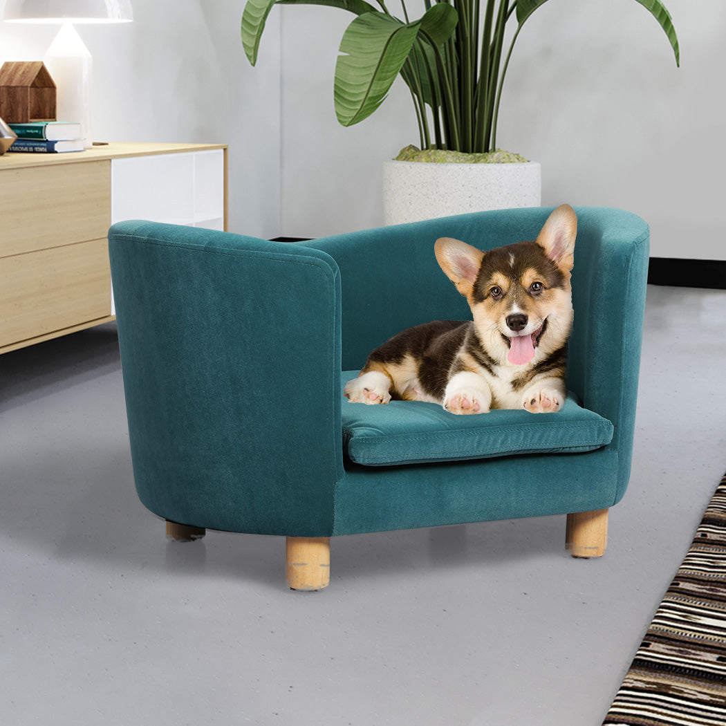 PaWz Pet Sofa Bed Dog Warm Soft Lounge Blue-1973193645725192199
