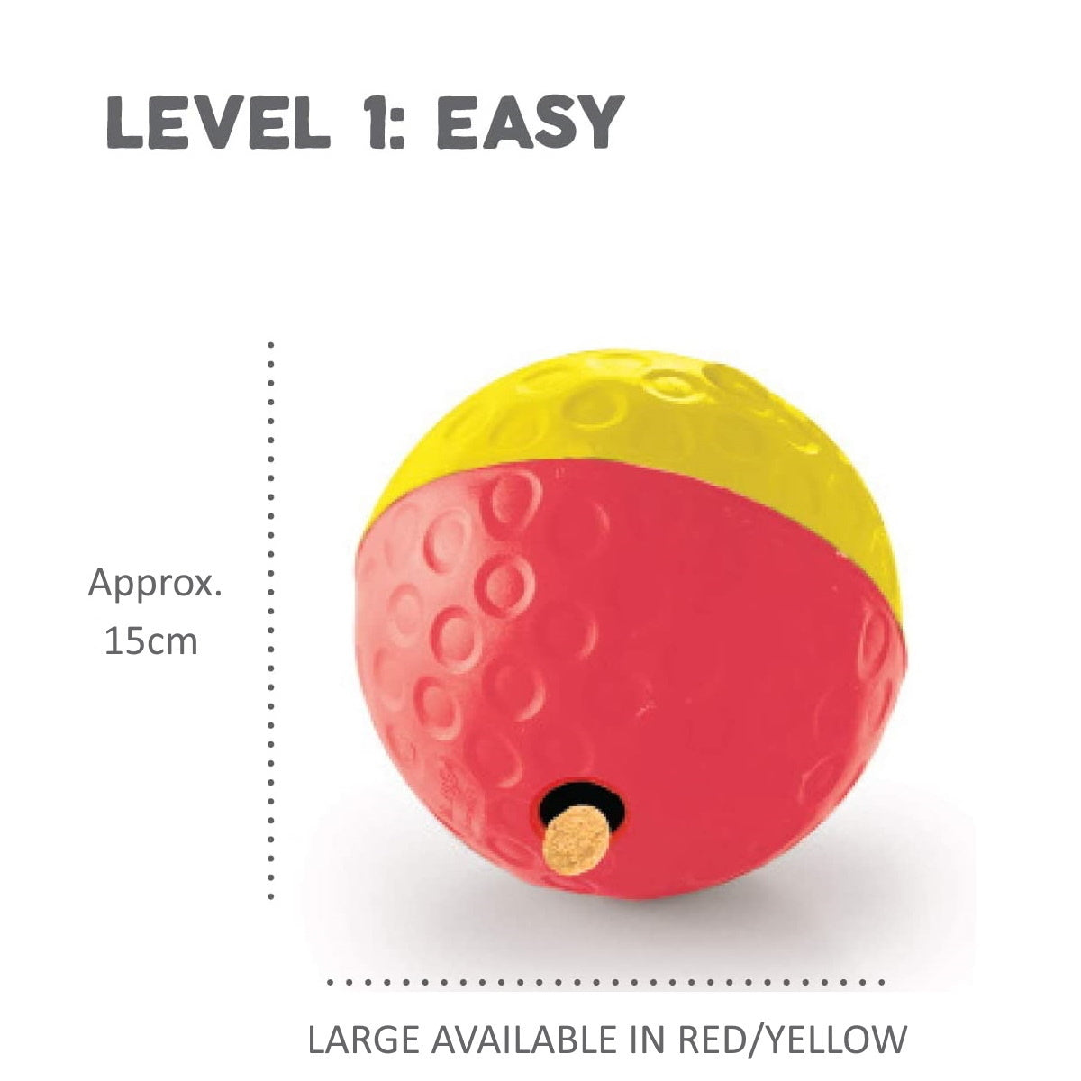 Nina Ottosson Treat Tumble Ball (Red/Yellow) Large