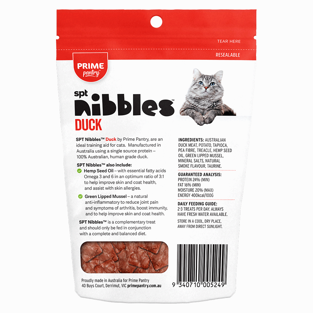 Prime Cat Nibbles Duck 40g