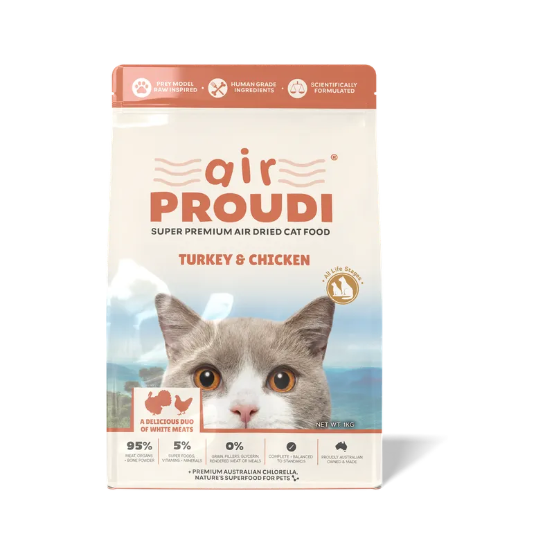 Air Proudi Cat Food Single Turkey & Chicken 1kg