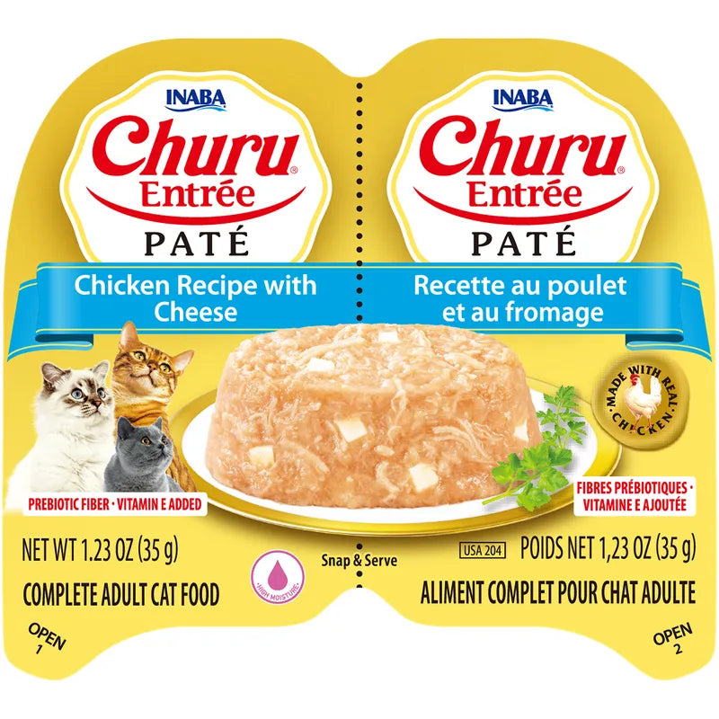 Inaba Cat Churu Entree Pate Chicken & Cheese 35g Twin