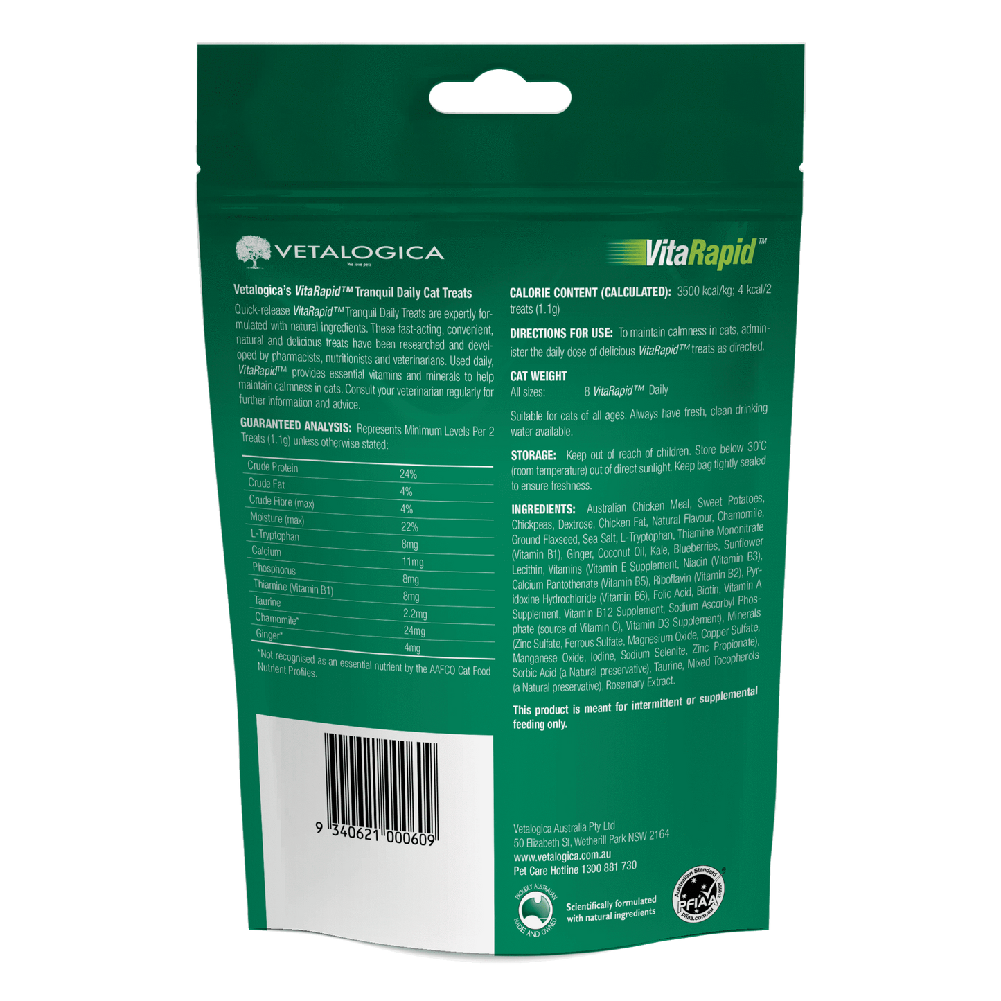 VitaRapid Cat Tranquil Treat 100g