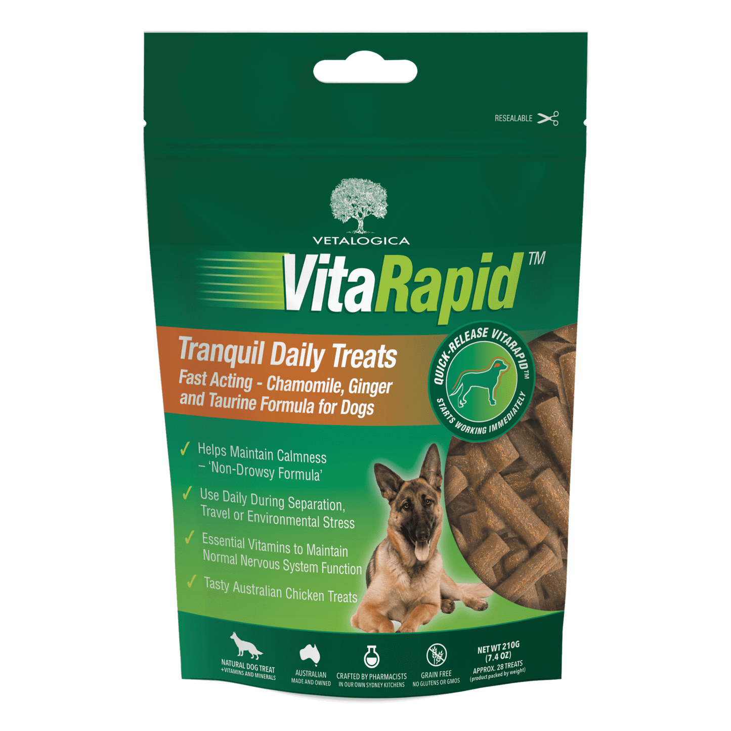 VitaRapid Dog Tranquil Treat 210g
