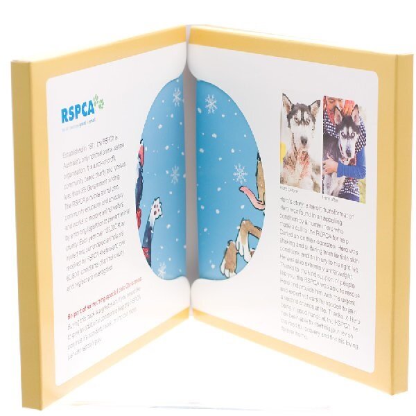 RSPCA Christmas Cards RSPCA Catching Snowflakes 13cm x 13cm