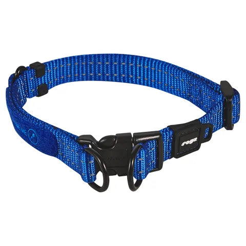 Rogz Utility Twinloc Collar Blue