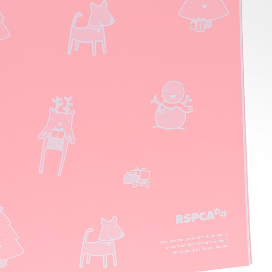 RSPCA Christmas Wrap 5 Sheets per Pack
