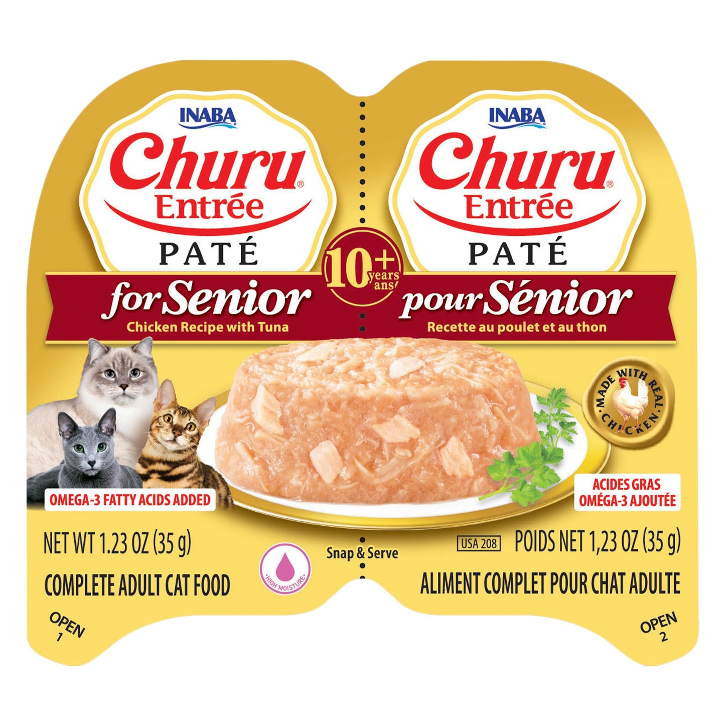 Inaba Senior Cat Churu Entree Pate Tuna 35g Twin
