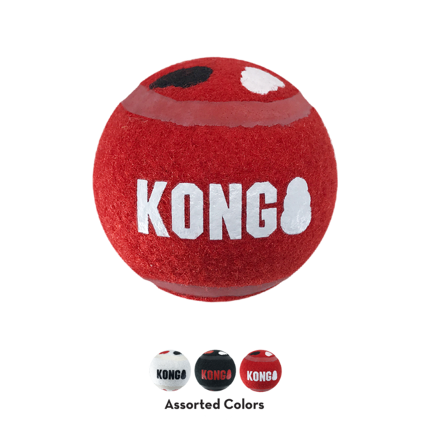 KONG Signature Sport Balls 3 PACK MEDIUM