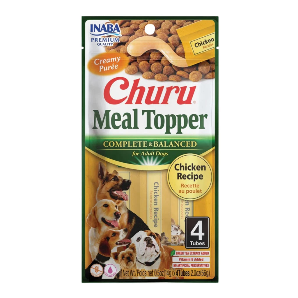 Inaba Churu Meal Topper For Dogs - Chicken 4 Tubes 56g