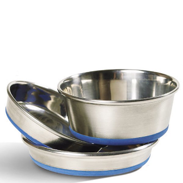 Deep Stainless Steel Anti-Slip Dog Cat Bowls with No-Spill and Non-Skid Rubber Bottom for Small/Medium/Large Dogs/Cats M JJYPET Pet Dog Bowls 2 Stainless Steel Dog Bowl Set 