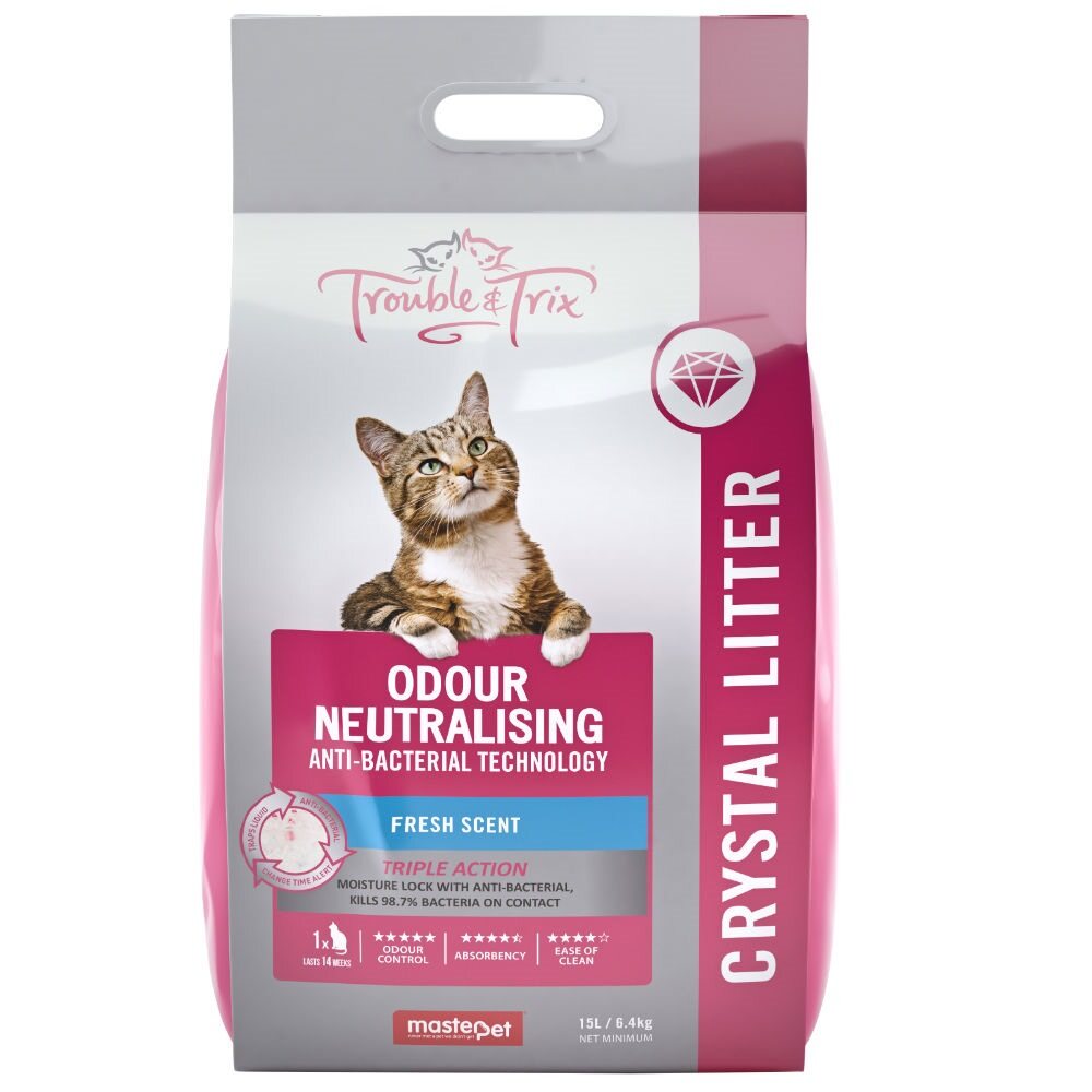 Trouble & Trix Crystal Litter Anit-Bacteria 7L