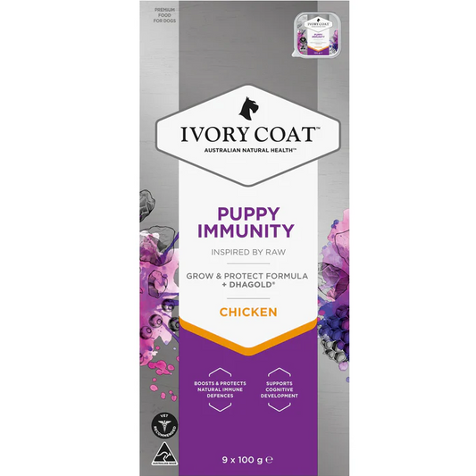 Ivory Coat Raw Health Puppy Immunity Chicken Wet 100g