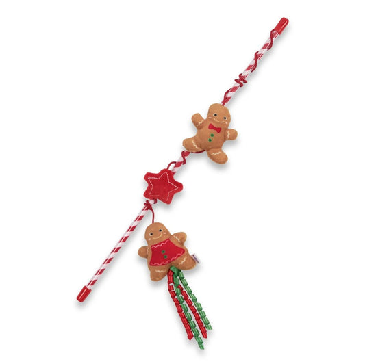 Kitty Christmas Gingerbread Wand 47cm
