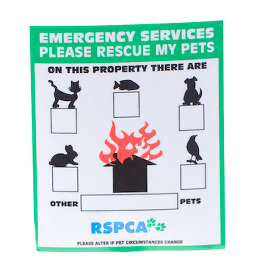 Emergency Services Reflective Sticker L 12 cm x W 10 cm