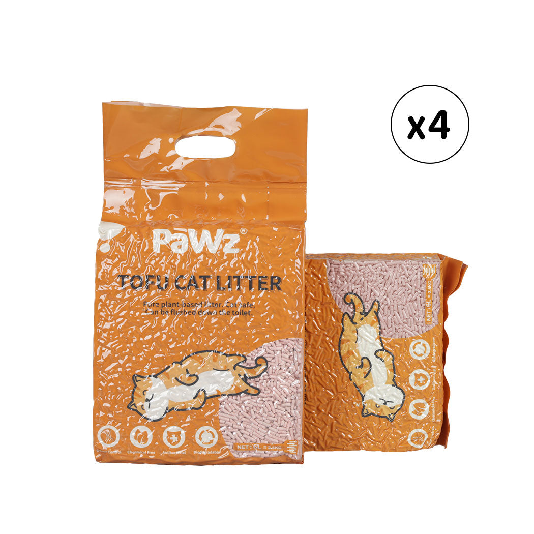 PaWz 2.5kg Tofu Cat Litter Clumping Peach-1973193681246752768