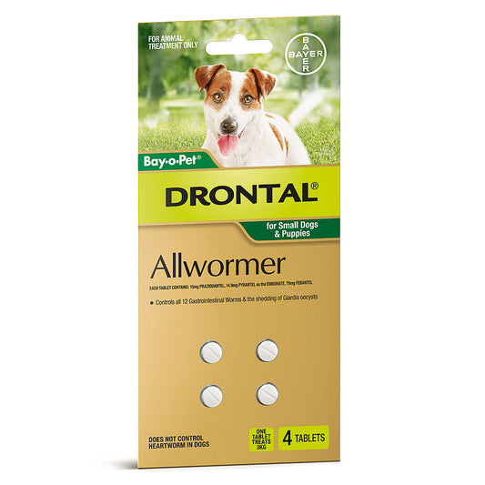 All Wormer Tablets, Drontal All Wormer Tablets 3kg 4 Pack