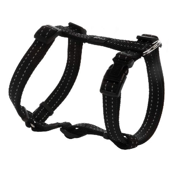 Dog Harness, Utility Black Small (Adjustable)