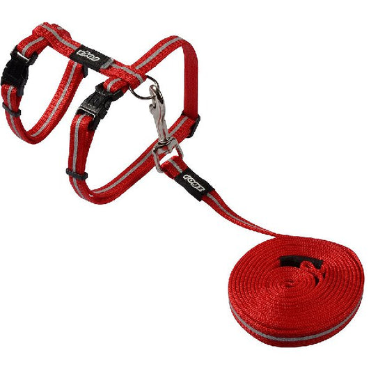AlleyCat Harness and Lead Set for Cats Red
