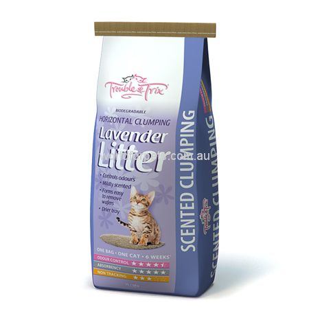 Trouble & Trix Scoopable Litter Lavendar 15 L