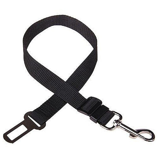 Pet Seatbelt Attachment Black W 25 mm, Adjustable Length