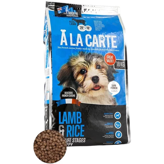 A La Carte Premium Dog Food Lamb & Rice 18kg