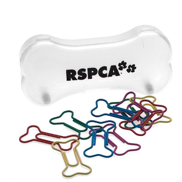 RSPCA Paper Clips In Logo Case L44 x W95 x D19mm
