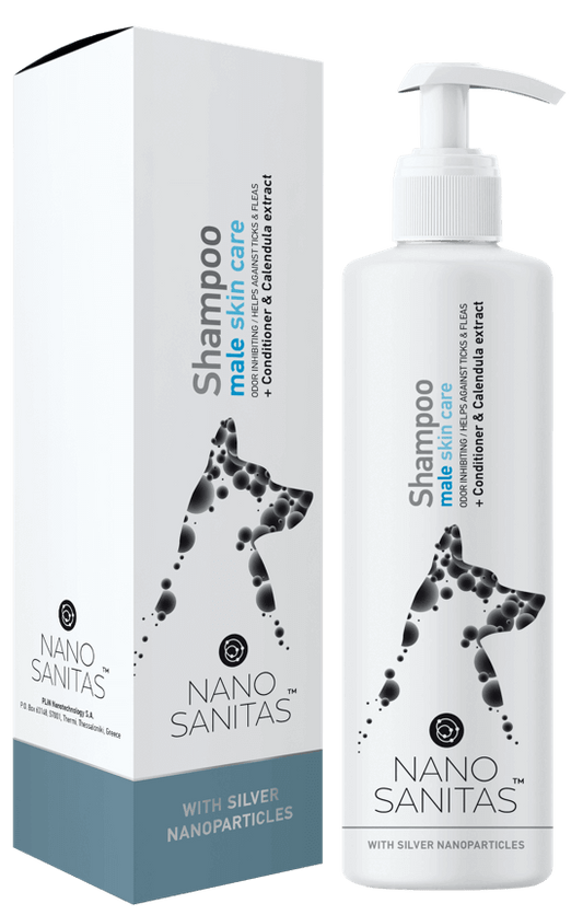 Nano Sanitas Male Skin Care Dog Shampoo 250 ml-1962324916904792064